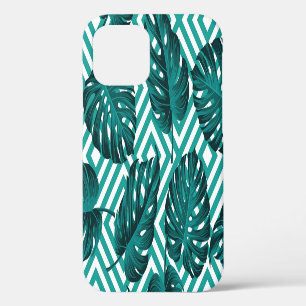 Tropical Leaves: Floral Seamless Pattern. iPhone 12 Case