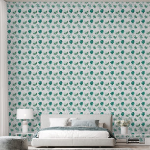 Tropical Leaves Green Wallpaper