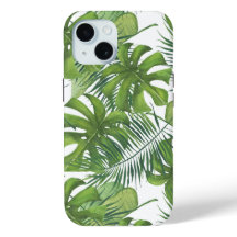 Tropical leaves iPhone 15 Case