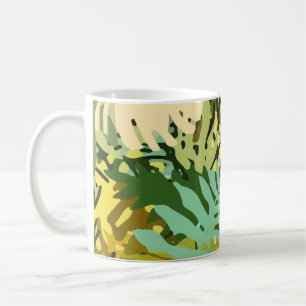 Tropical Leaves Jungle Coffee Mug