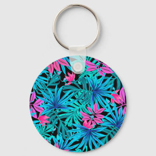 Tropical Leaves Keychain