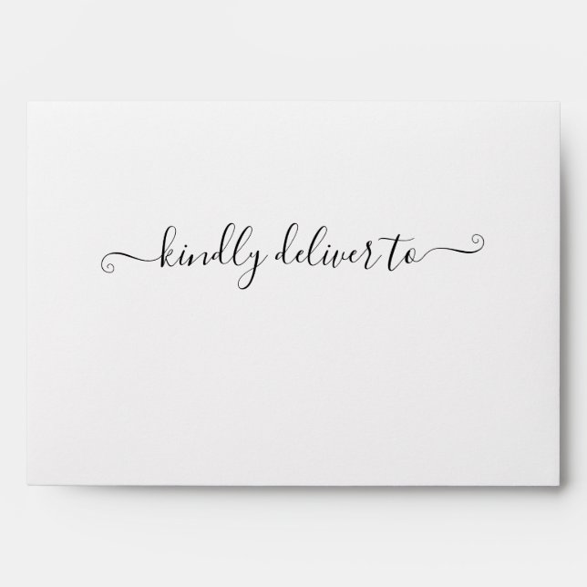 Tropical Leaves Kindly Deliver To Envelope (Front)