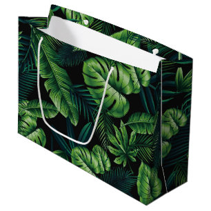 Tropical Leaves Large Gift Bag