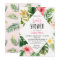 Tropical Leaves Luau Baby Shower Invitation Card