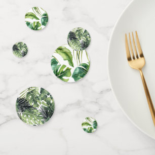 Tropical Leaves Mix Botanical Garden Greenery Confetti
