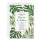 Tropical leaves modern wedding rehearsal dinner