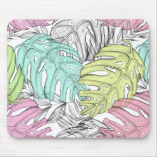 Tropical Leaves Mouse Pad