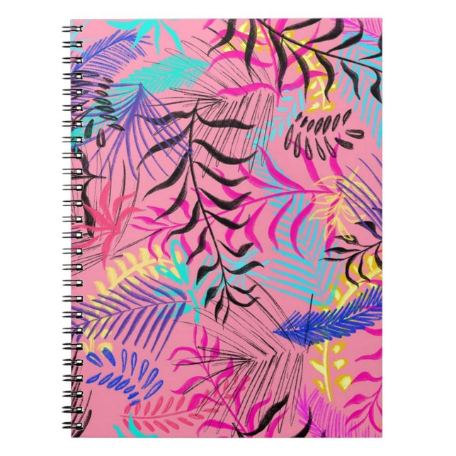 Tropical Leaves Notebook (Front)