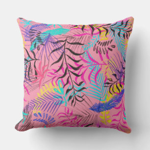 Tropical Leaves Outdoor Pillow
