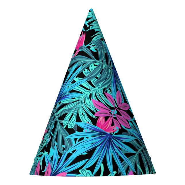 Tropical Leaves Party Hat (Front)