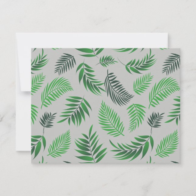 Tropical Leaves Pattern 11 Card (Front)