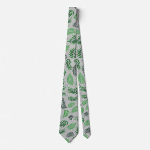 Tropical Leaves Pattern 11 Tie