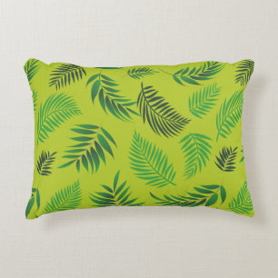 Tropical Leaves Pattern 12 Accent Pillow