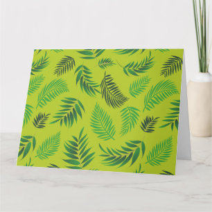 Tropical Leaves Pattern 12 Thank You Card