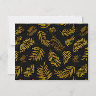 Tropical Leaves Pattern 14 Card