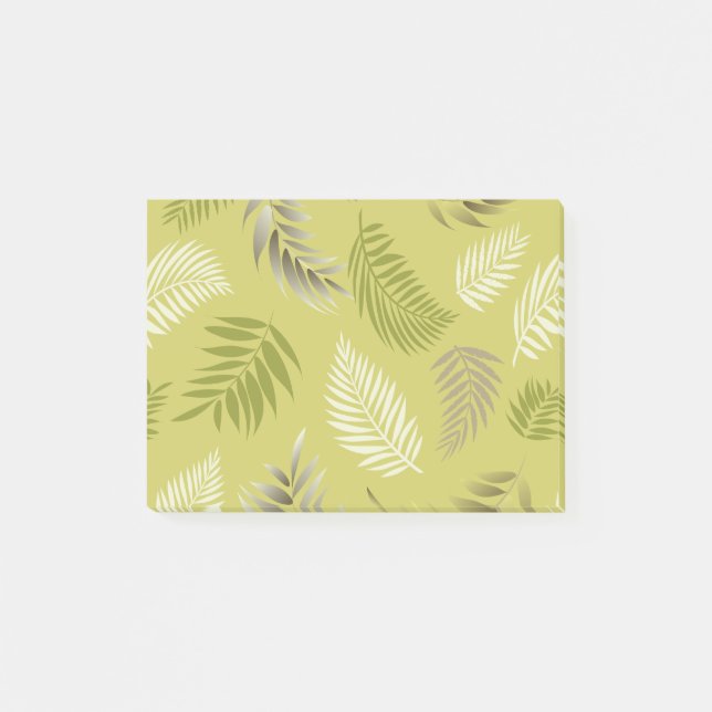 Tropical Leaves Pattern 17 Post-it Notes (Front)