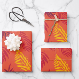 Tropical Leaves Pattern 18 Wrapping Paper Sheet