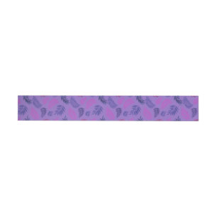 Tropical Leaves Pattern 19 Wrap Around Label
