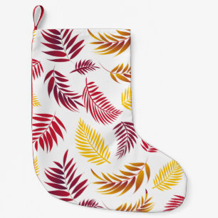 Tropical Leaves Pattern 20 Small Christmas Stocking