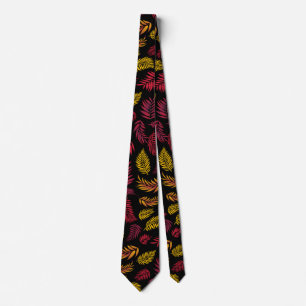 Tropical Leaves Pattern 21 Tie