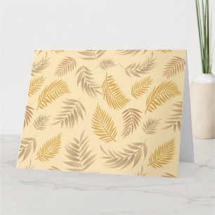 Tropical Leaves Pattern 6 Thank You Card