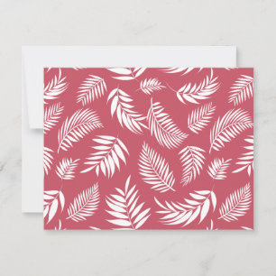 Tropical Leaves Pattern 8 Card