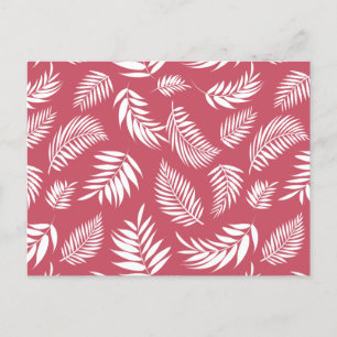 Tropical Leaves Pattern 8 Holiday Postcard