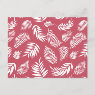 Tropical Leaves Pattern 8 Holiday Postcard