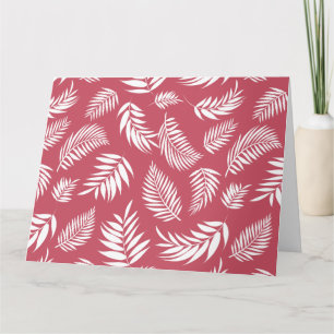 Tropical Leaves Pattern 8 Thank You Card