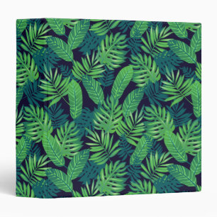 Tropical Leaves Pattern Binder
