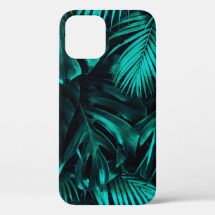 Tropical leaves pattern iPhone 12 case
