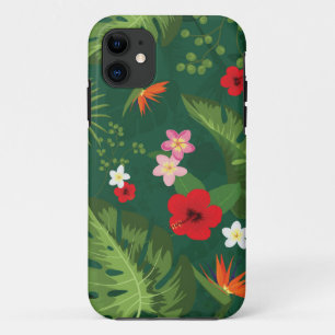 Tropical Leaves Pattern iPhone 11 Case