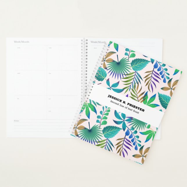 Tropical leaves pattern planner (Display)