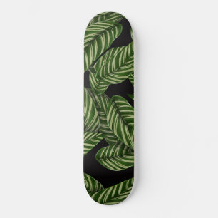 Tropical Leaves Pattern Skateboard