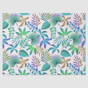 Tropical leaves pattern tissue paper