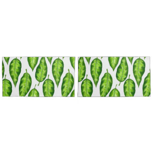 Tropical leaves pillowcase