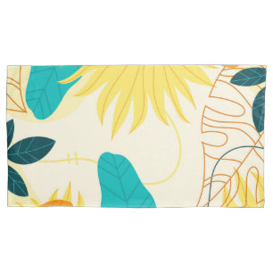 Tropical Leaves Pillowcase