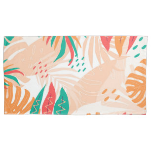 Tropical Leaves Pillowcase