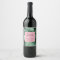 Tropical Leaves Pink Label Luau Beach Wedding