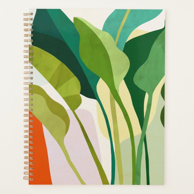 Tropical Leaves Planner (Front)