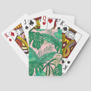 Tropical Leaves Playing Cards