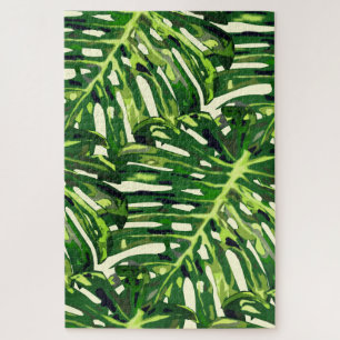 Tropical Leaves Puzzle Gift Greenery