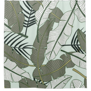 Tropical leaves seamless pattern