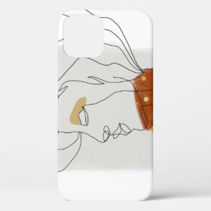 Tropical Leaves, Seamless Pattern Design. iPhone 12 Case