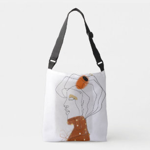 Tropical Leaves, Seamless Pattern Design. Crossbody Bag