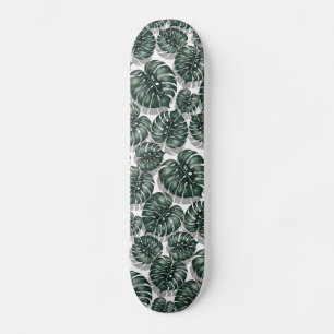 Tropical leaves skateboard