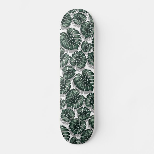 Tropical leaves skateboard (Front)
