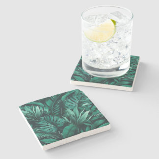 Tropical Leaves Stone Coaster