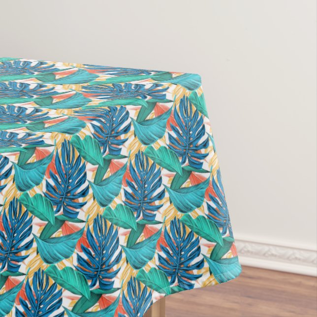 Tropical Leaves Tablecloth (In Situ)
