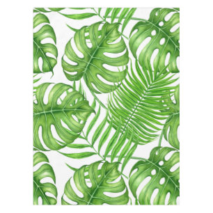 Tropical leaves tablecloth